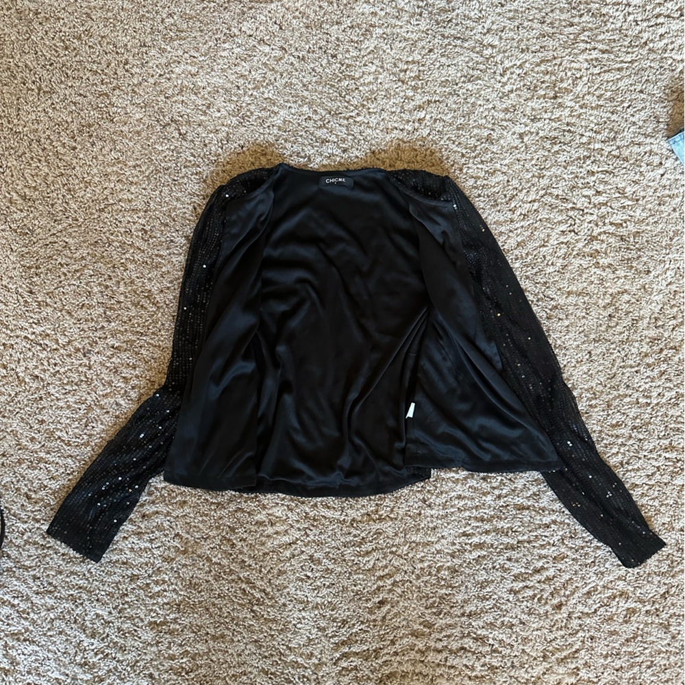 Chickme sequin Open jacket